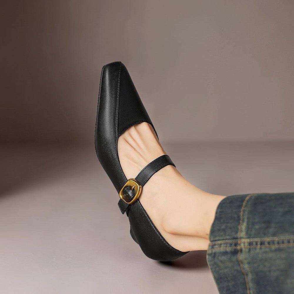 Nola - Paneled Mary Jane Heel