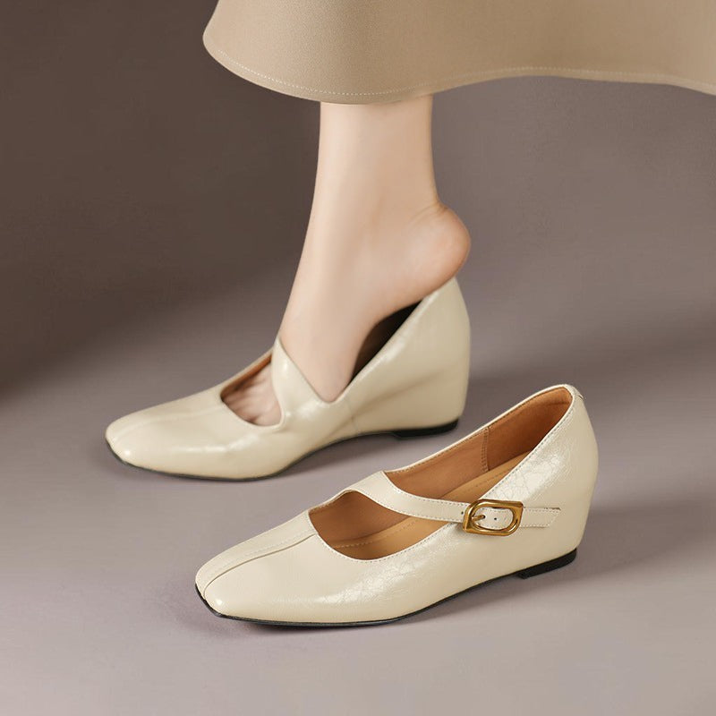 Iliana - Genuine Leather Mary Jane Heels