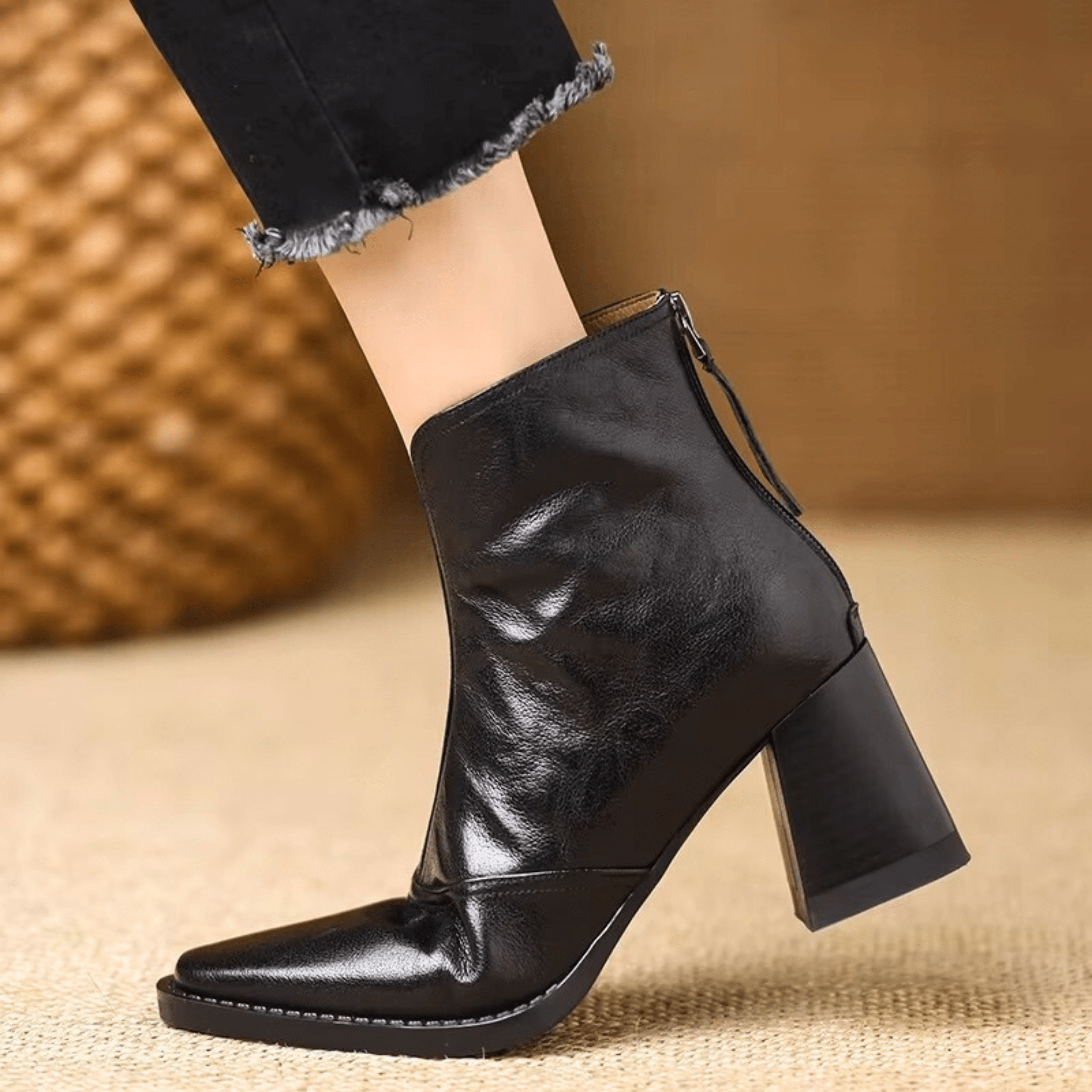Kassandra - Luxury Mid Heel Boots