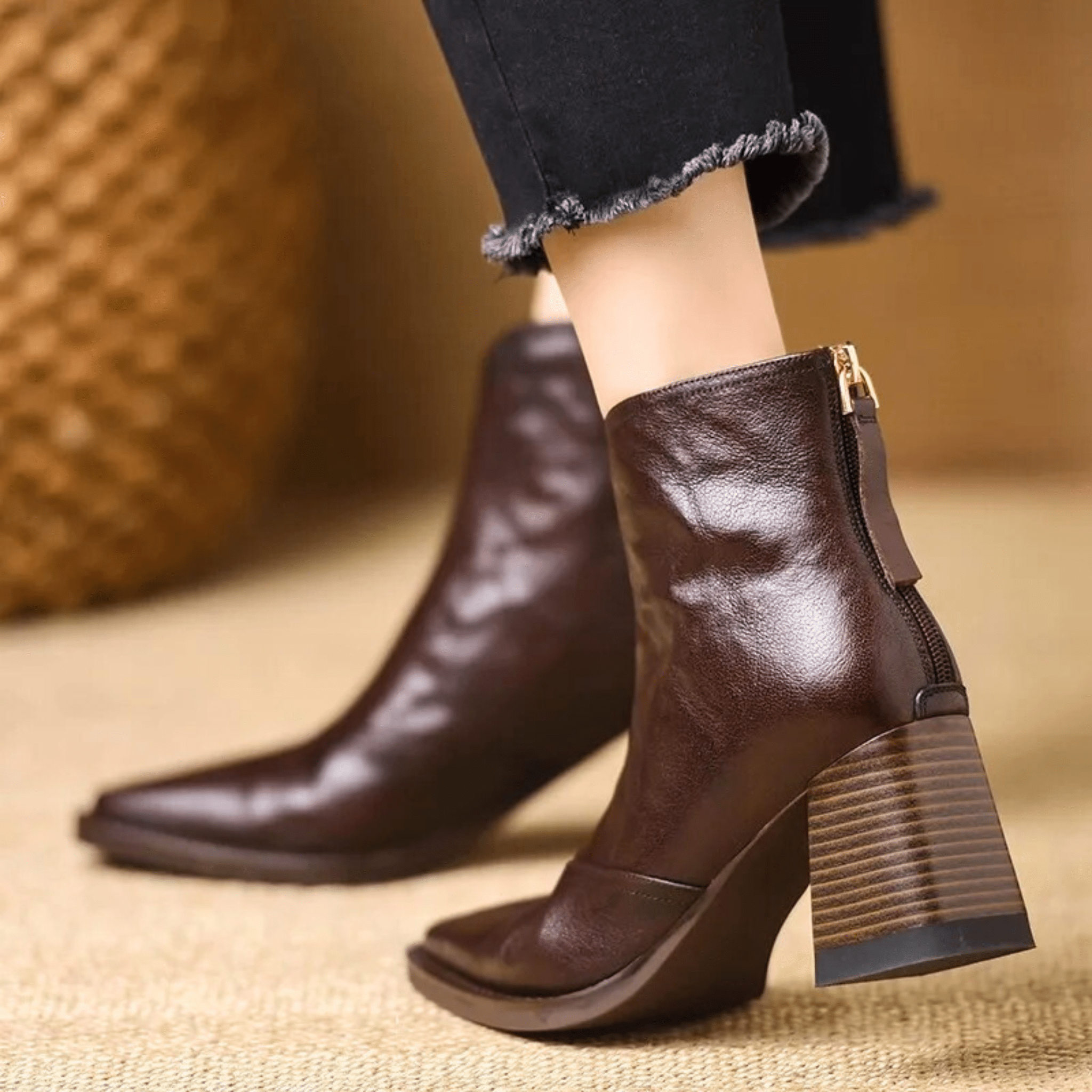 Kassandra - Luxury Mid Heel Boots