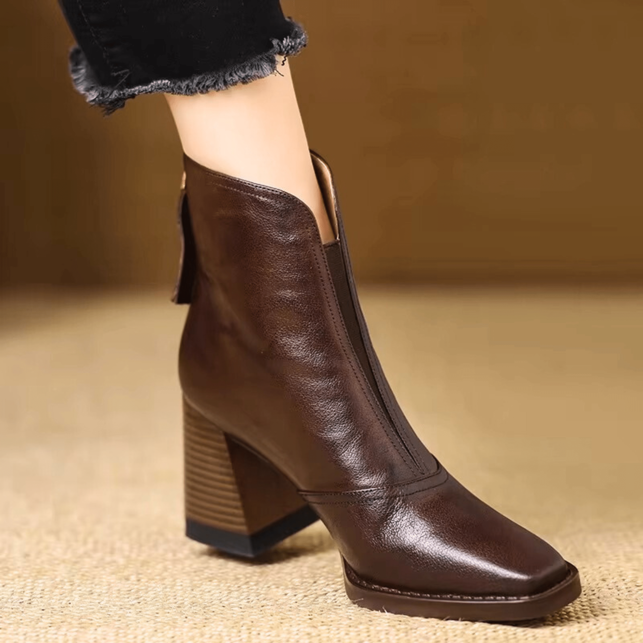 Kassandra - Luxury Mid Heel Boots