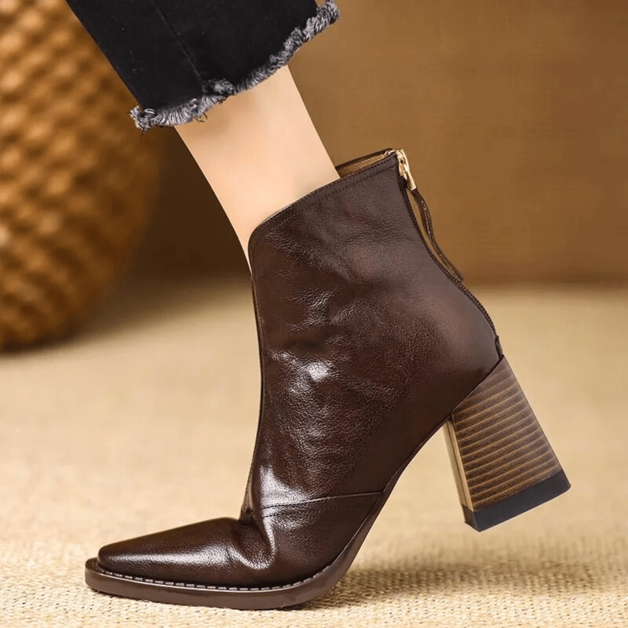 Kassandra - Luxury Mid Heel Boots