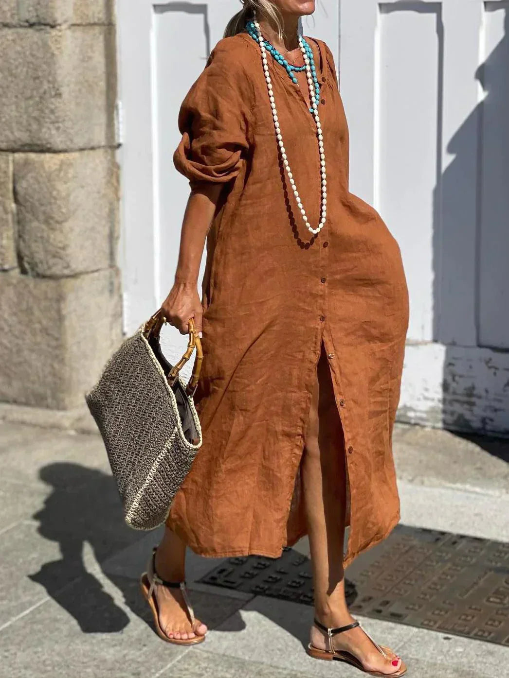 Lena - Linen oversized dress