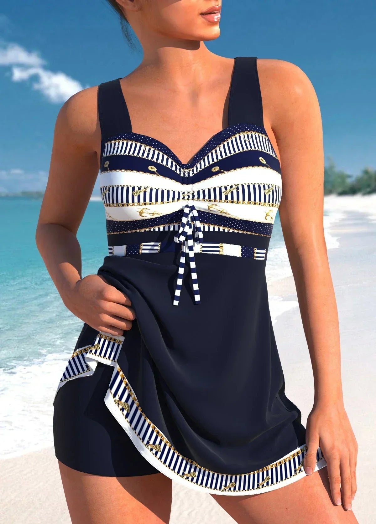 Jinna - Elegant One-Piece Swimsuit