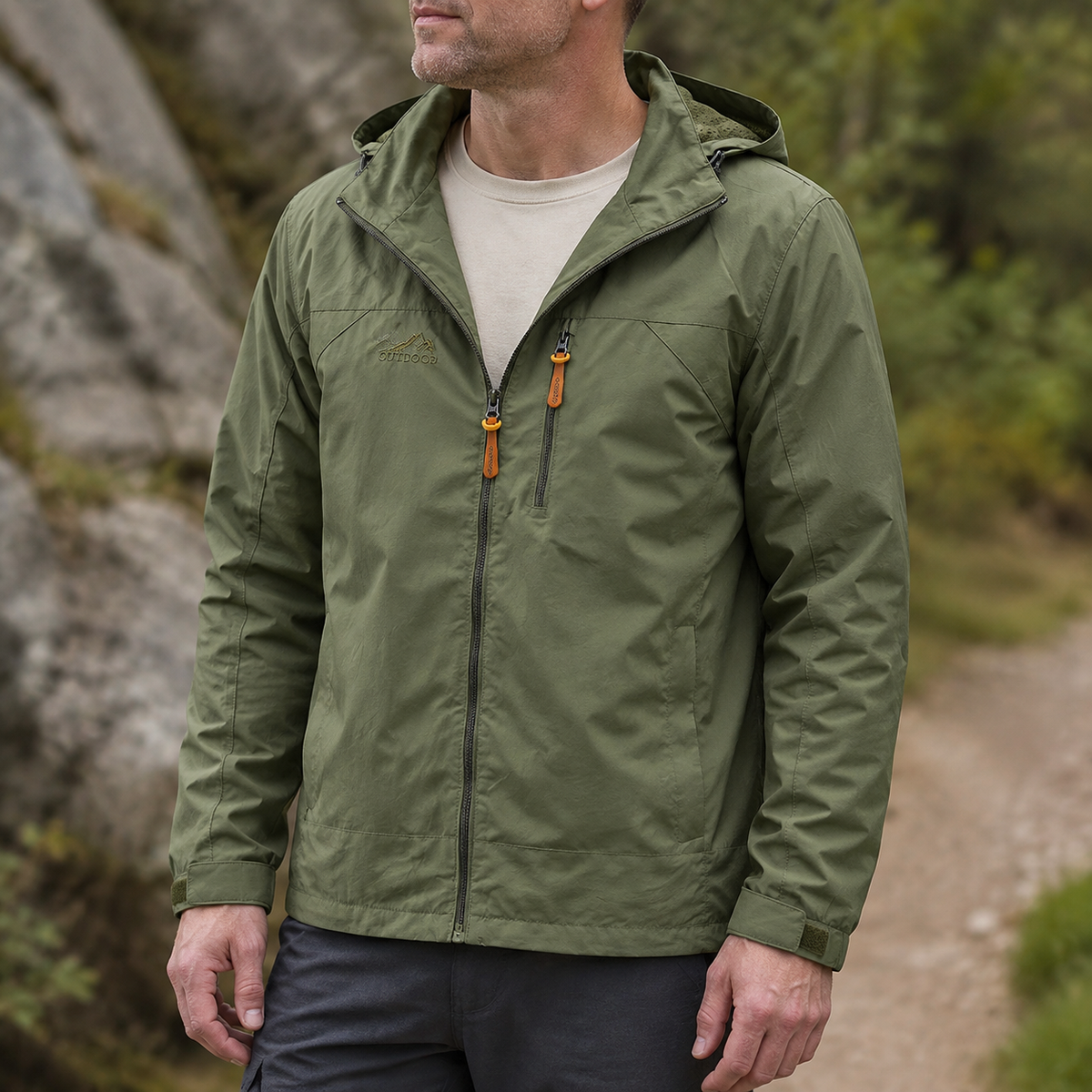 Bryce - Lightweight Windproof Hooded Jacket