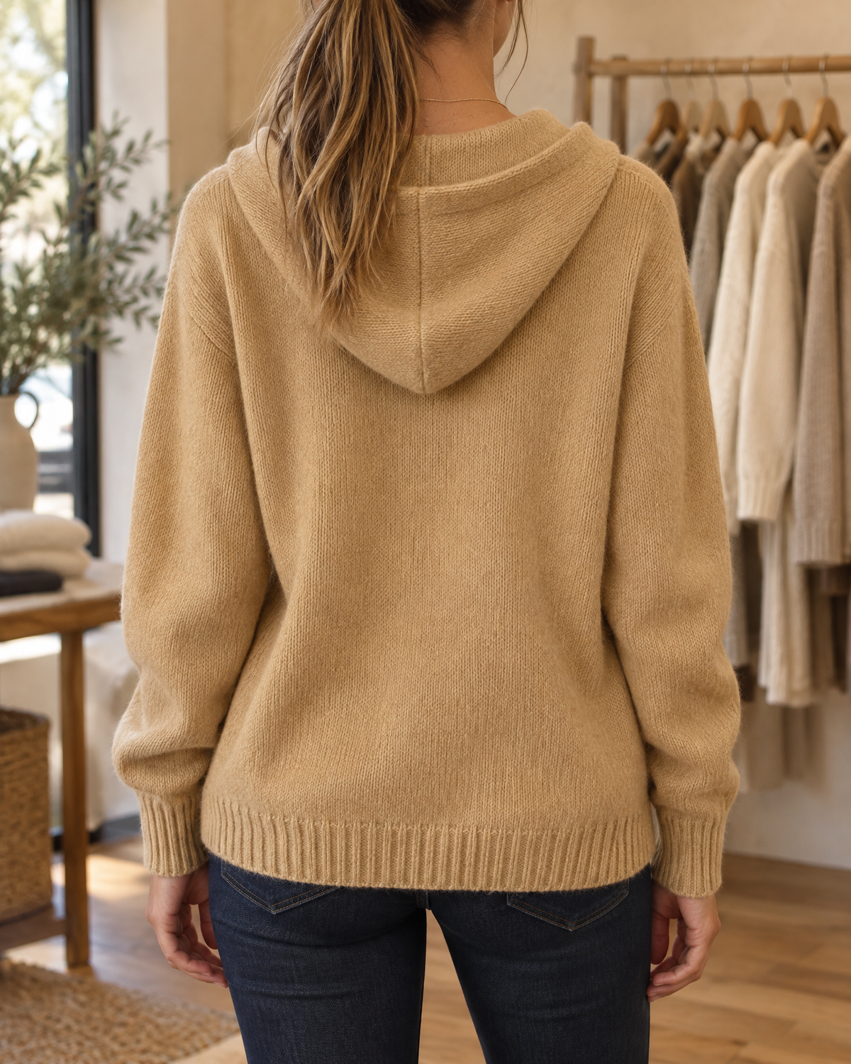Nyla - Hooded Knit Cardigan