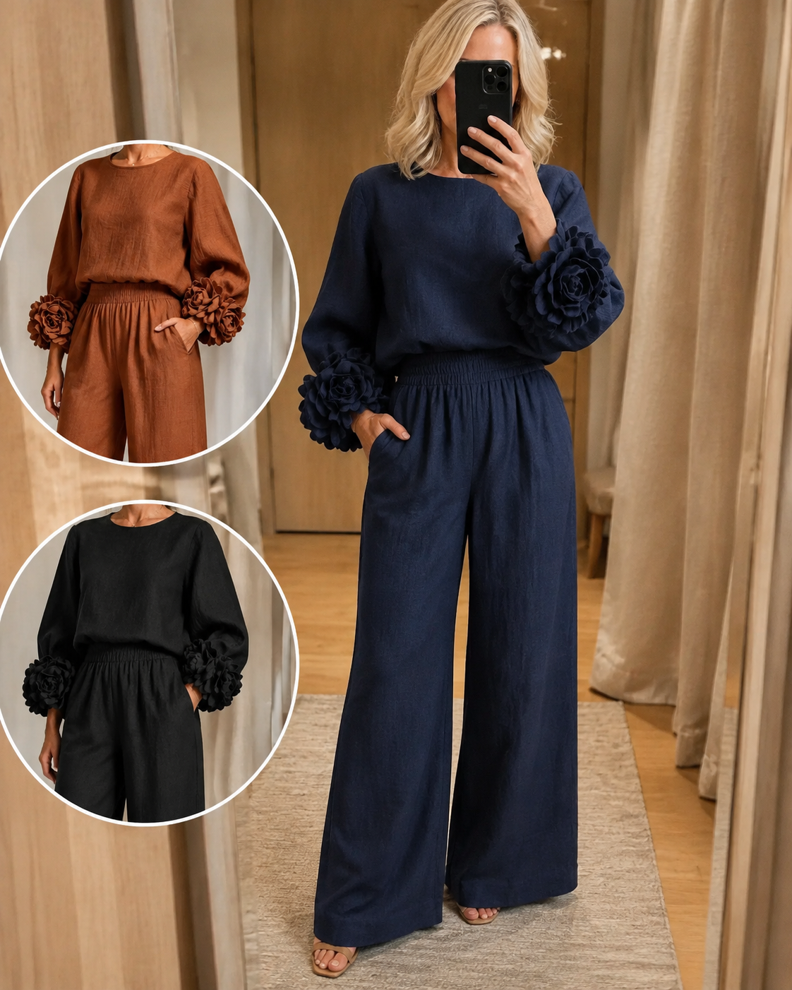 Mila - Linen Blend Two-Piece Set
