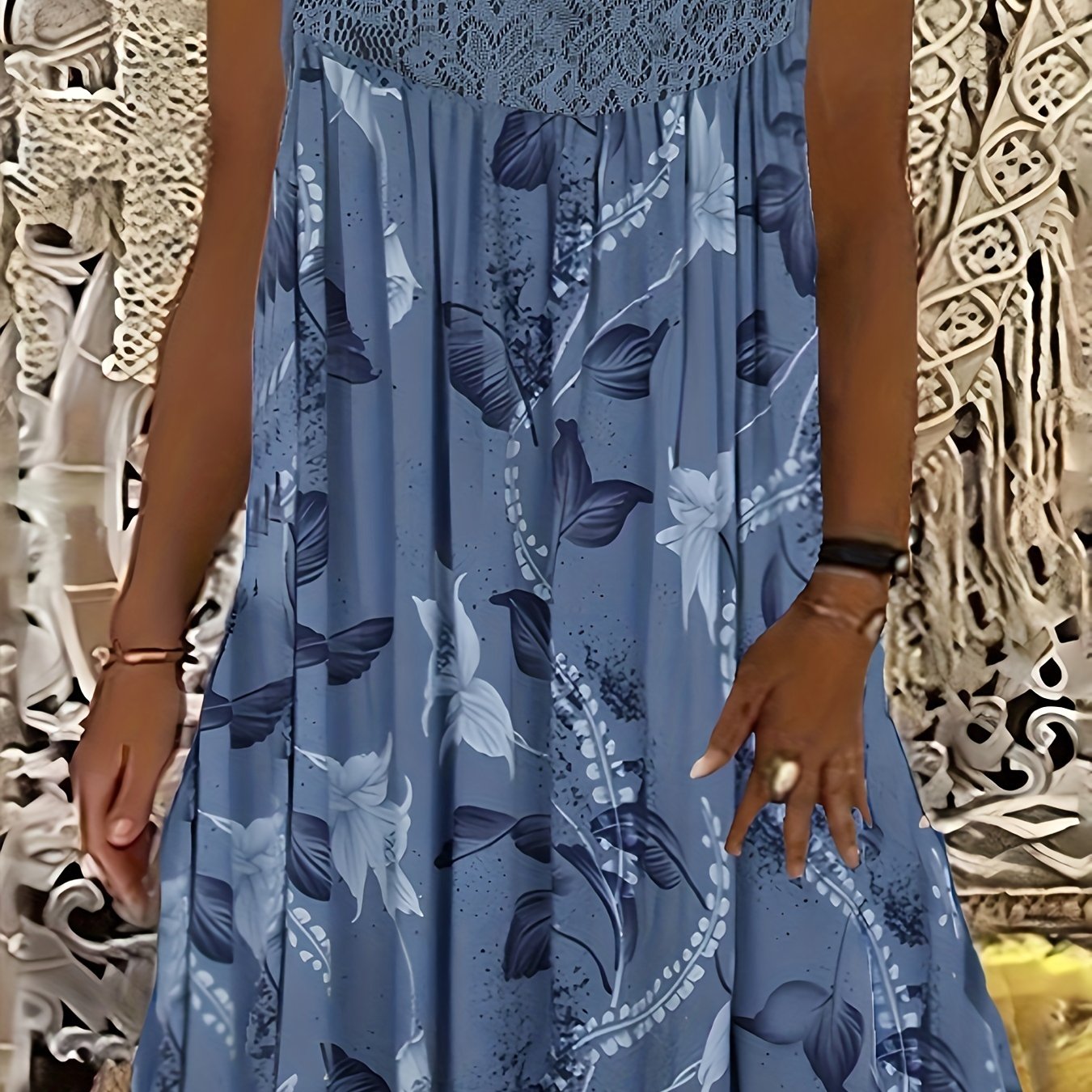 Rana - Floral Lace Summer Dress