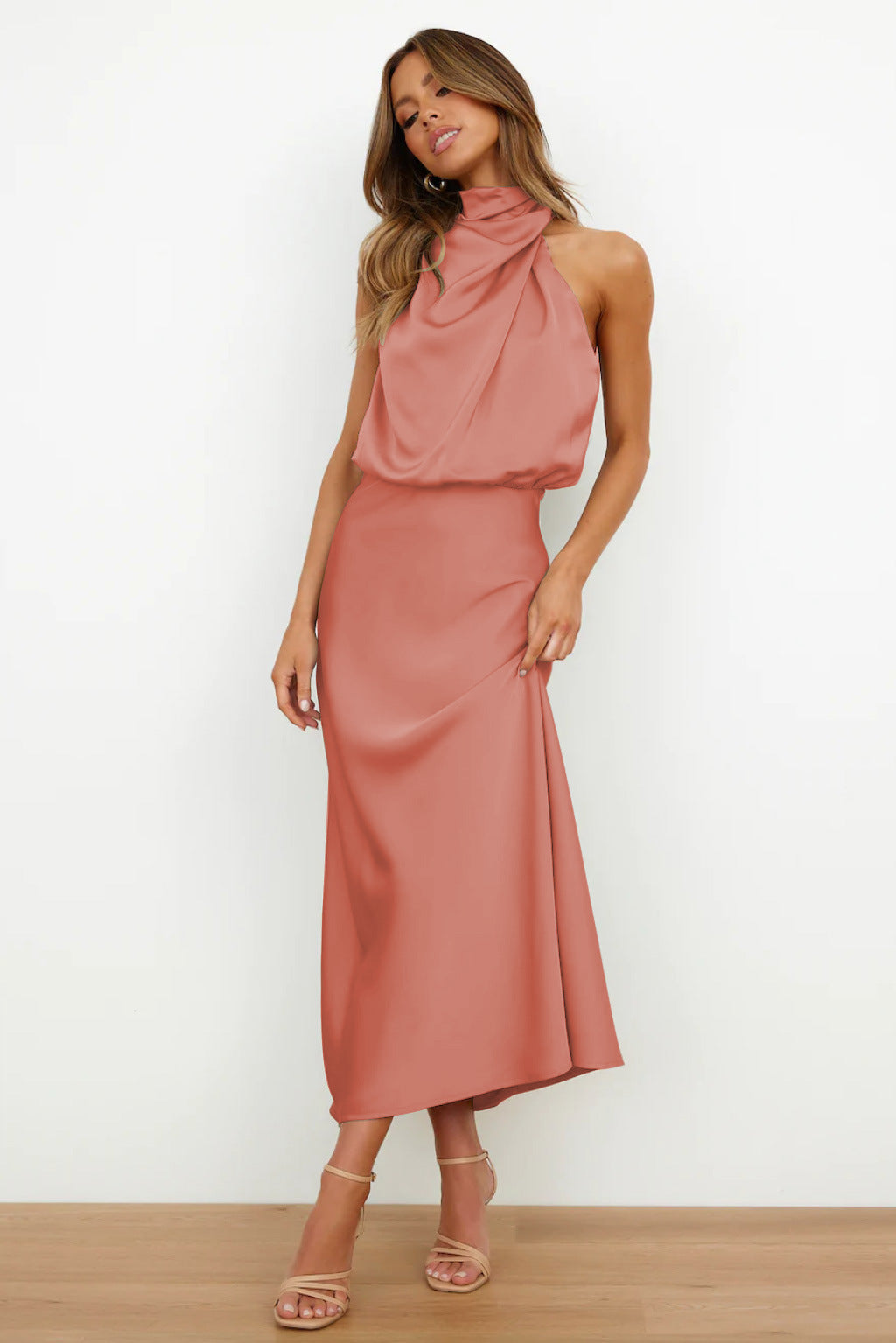 Anna - Quentin Dress Sahara Draped
