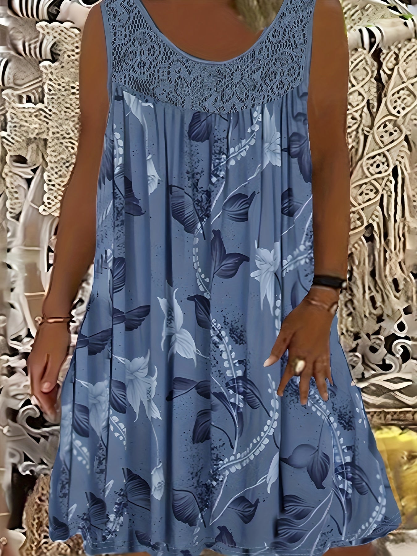 Rana - Floral Lace Summer Dress