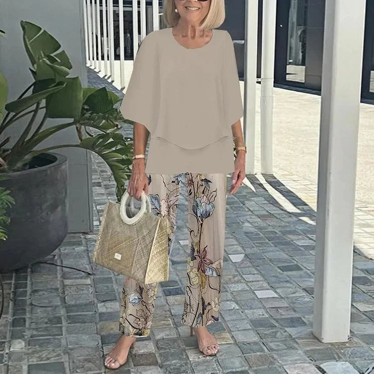 Gaia - Trendy Print Two-Piece Set
