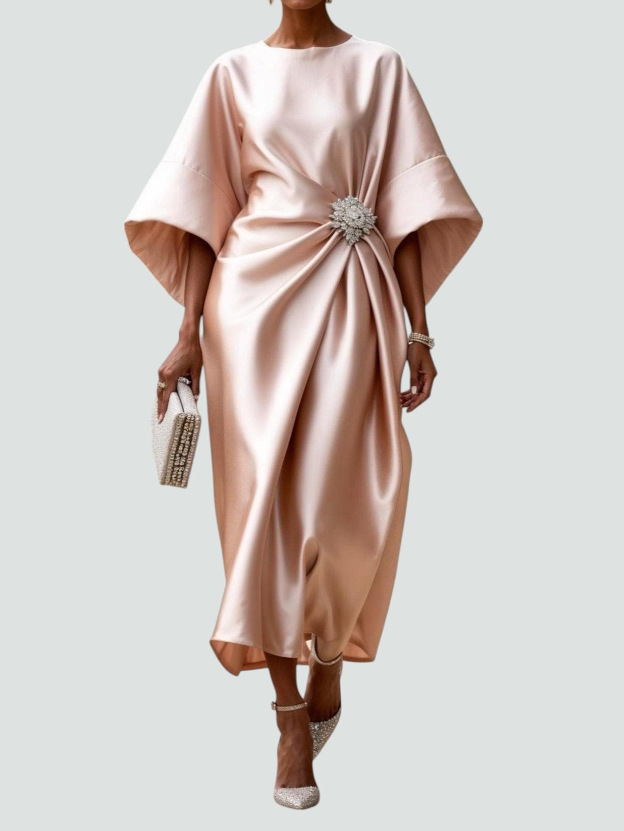 Tricia – Elegant Satin Maxi Dress
