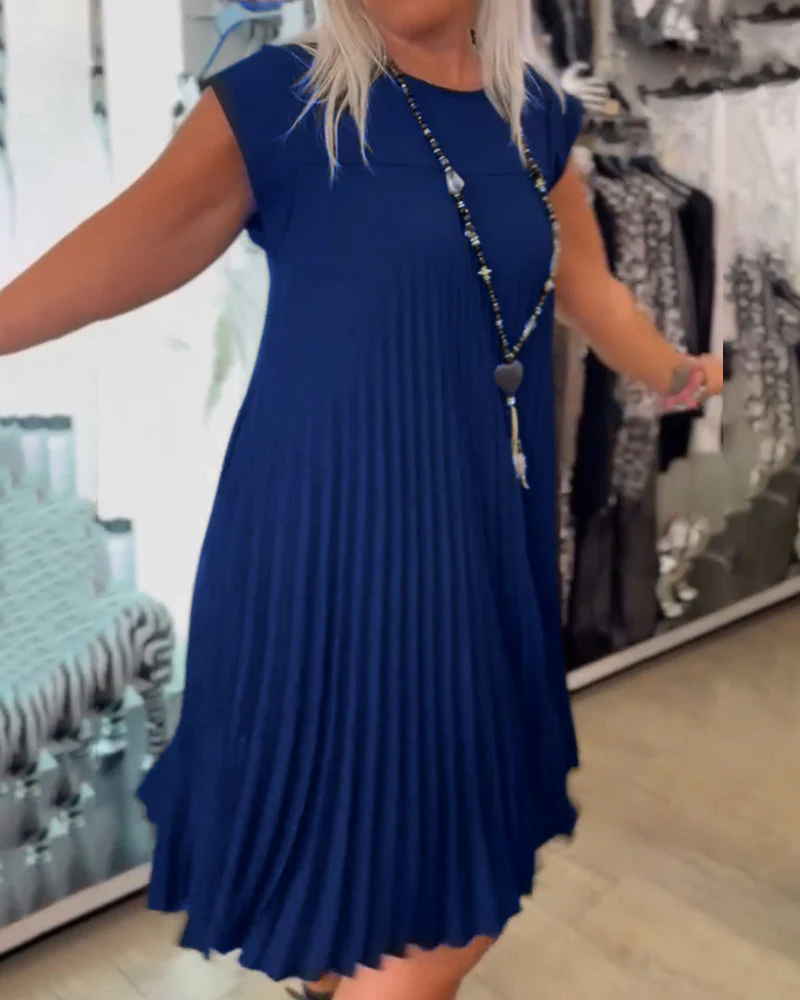 Lily - Trendy Pleated Dress for Effortless Summer Style