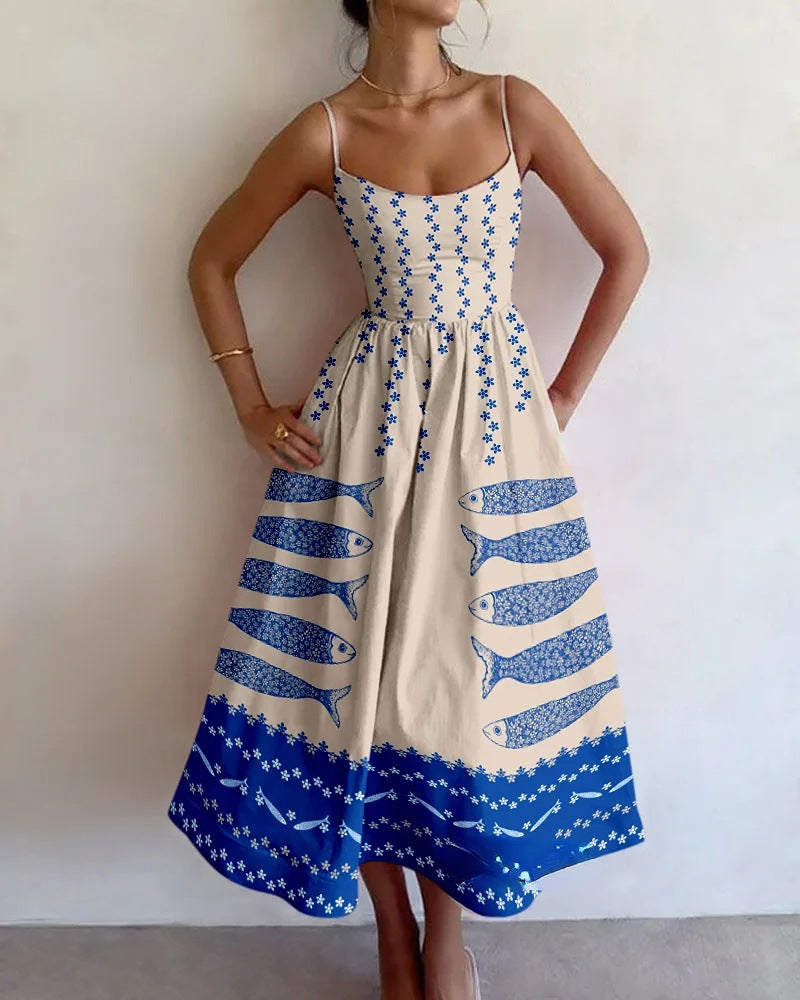 Diva - Blue Harbor Midi Dress