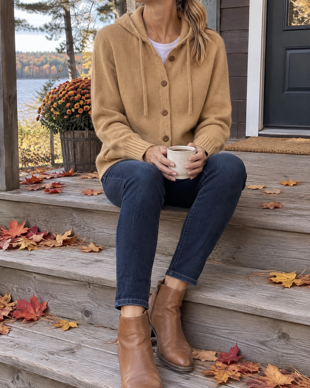 Nyla - Hooded Knit Cardigan