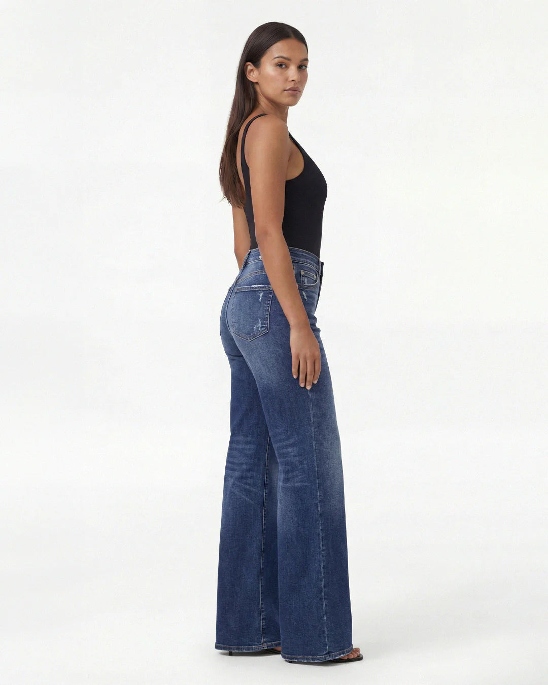 Remerie - Mid Rise BBL Wide Leg Jeans