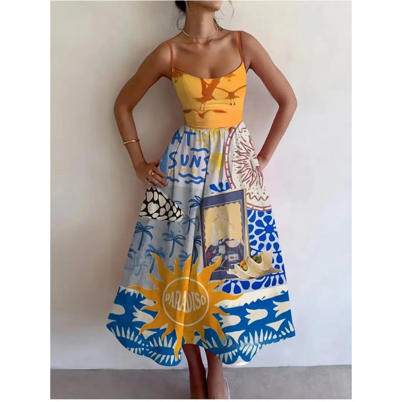 Caina - Paradise Sun Midi Dress
