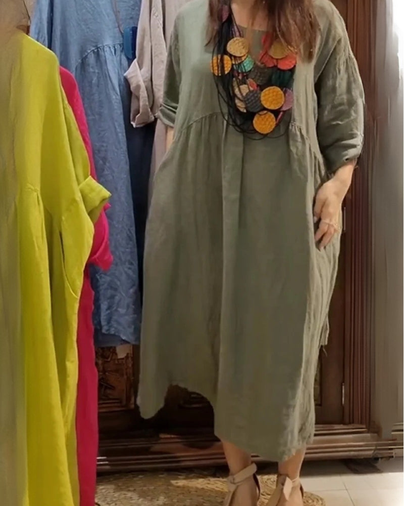 Roxy – Cotton and Linen Dress for Warm Days