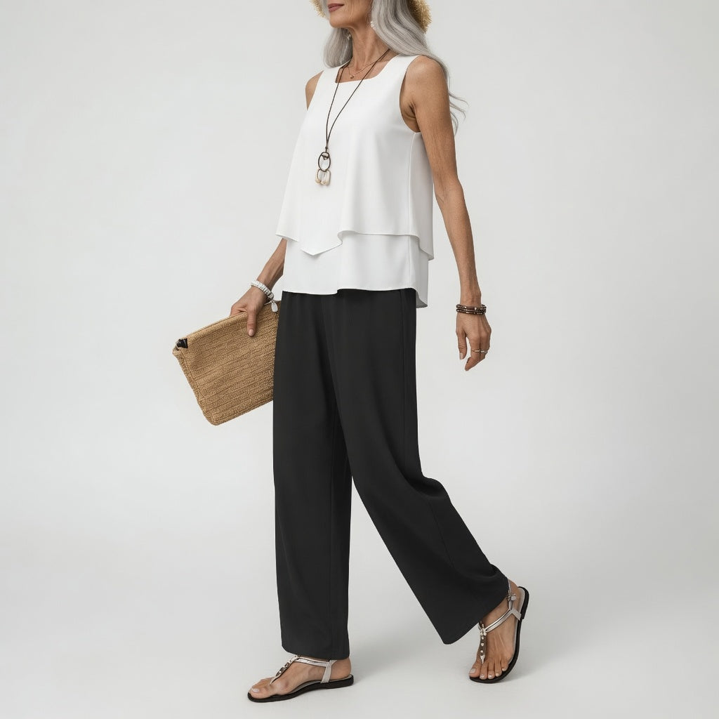 Courtney - Monochromatic Grace Two-Piece Set