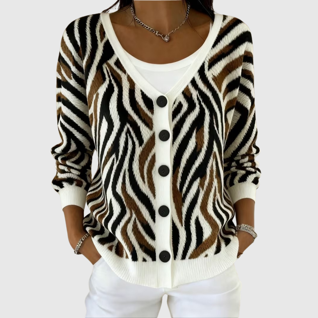 Adalynn – Knitted Button-Up Jacket