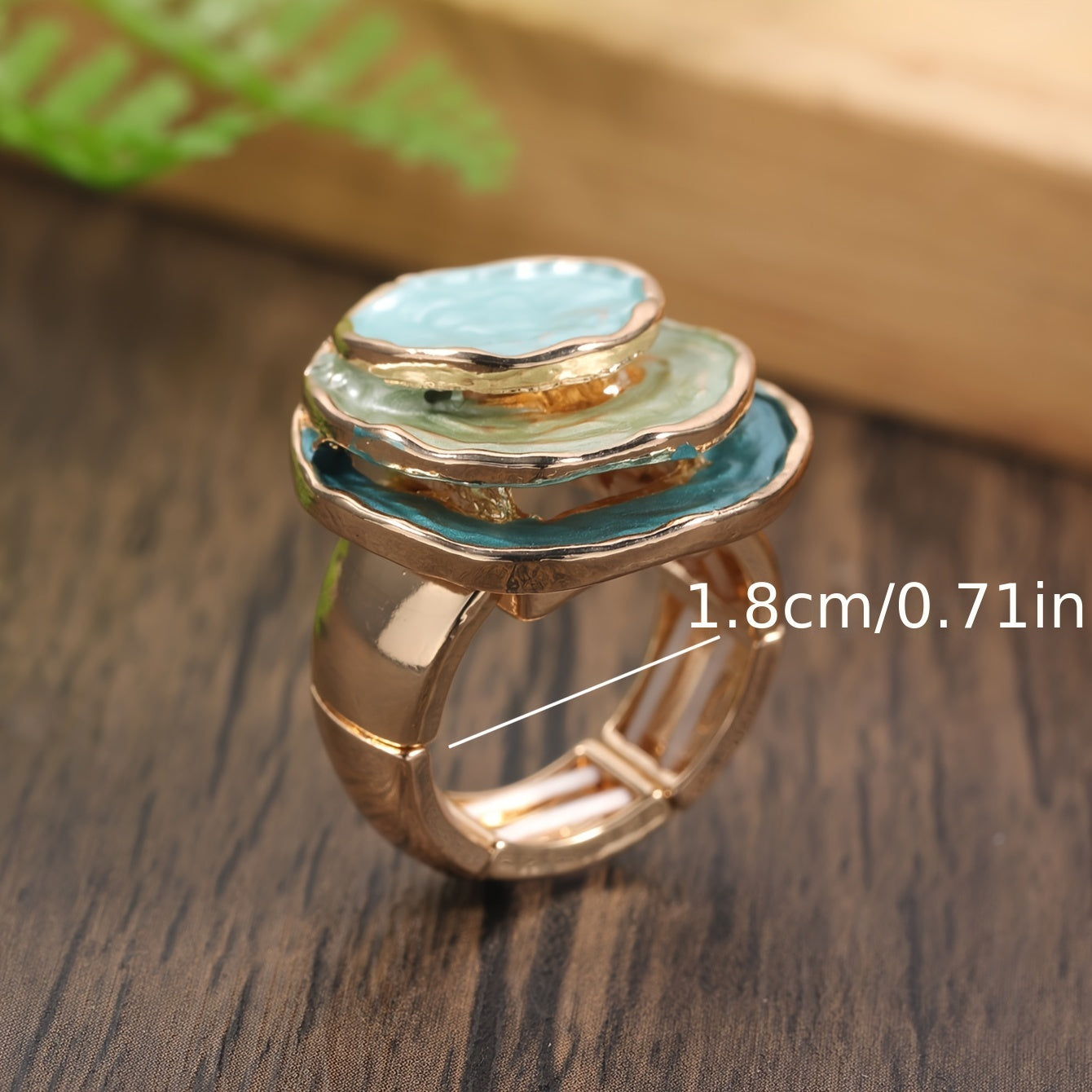 Juliet - Boho Three Layer Enamel Ring