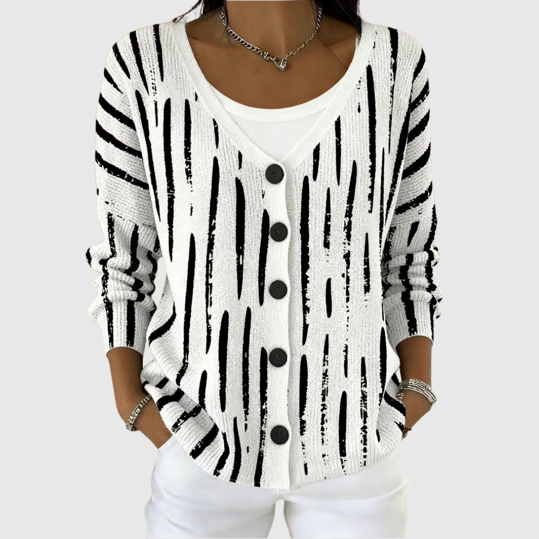 Verity – Knitted Button-Up Jacket