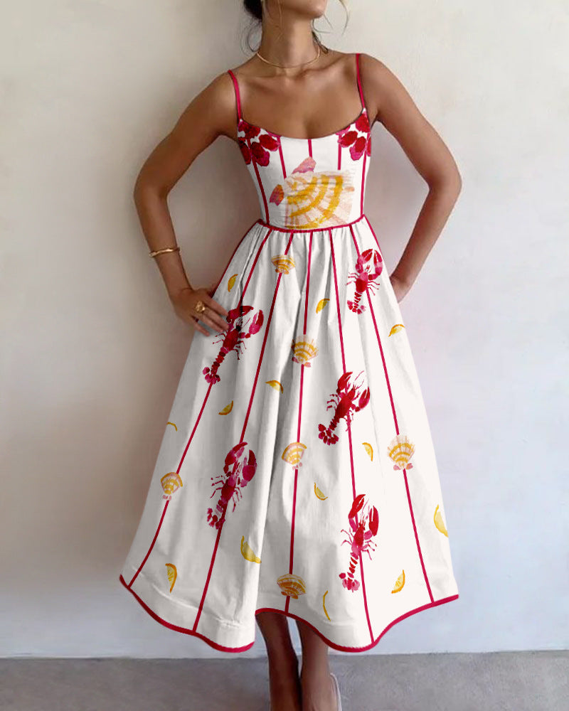 Vine - Seaside Charm Midi Dress