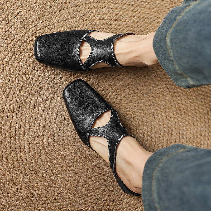 Zelda - Genuine Leather Mules