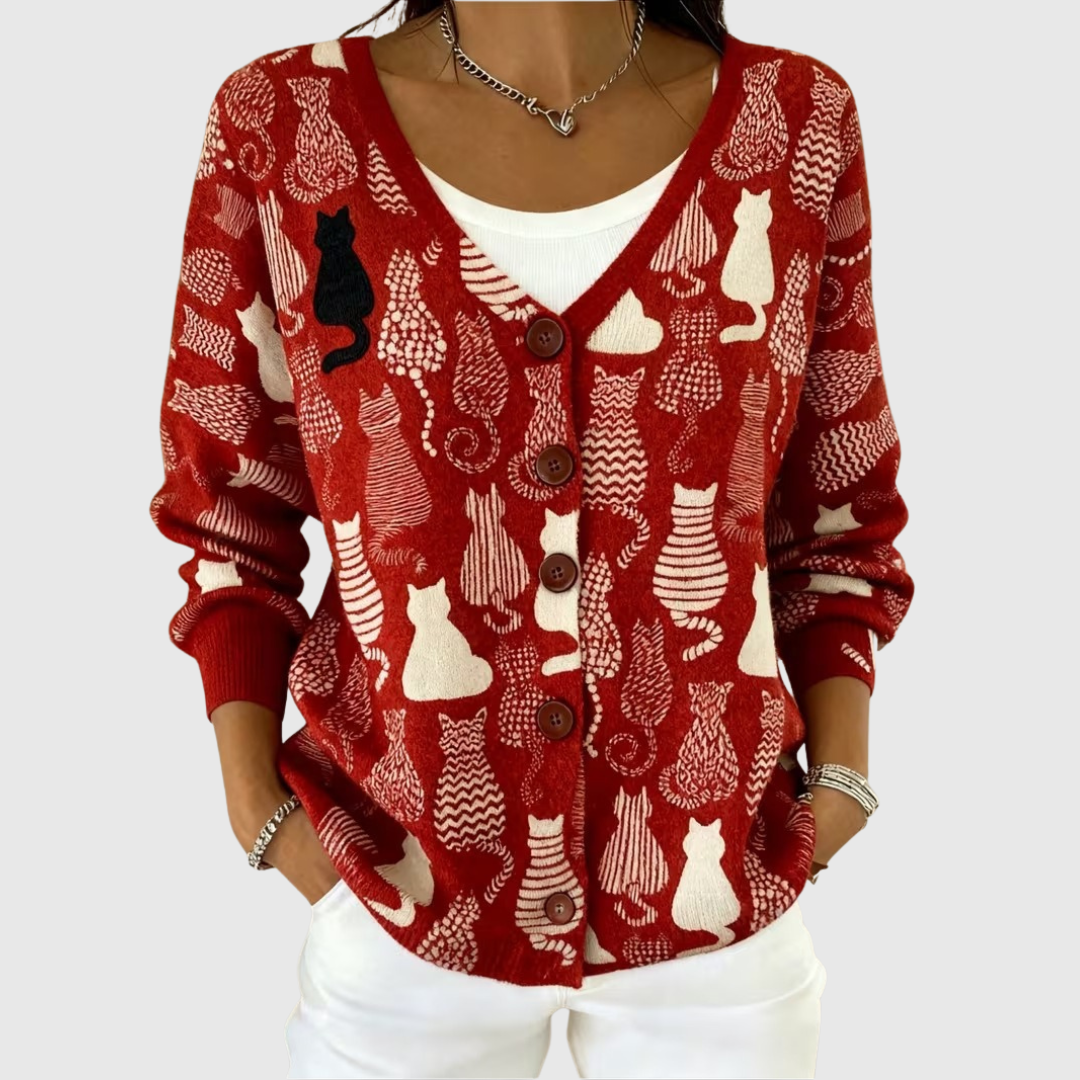 Courtney – Knitted Button-Up Jacket