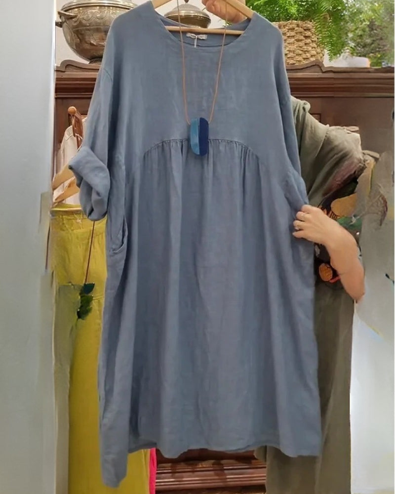 Roxy – Cotton and Linen Dress for Warm Days