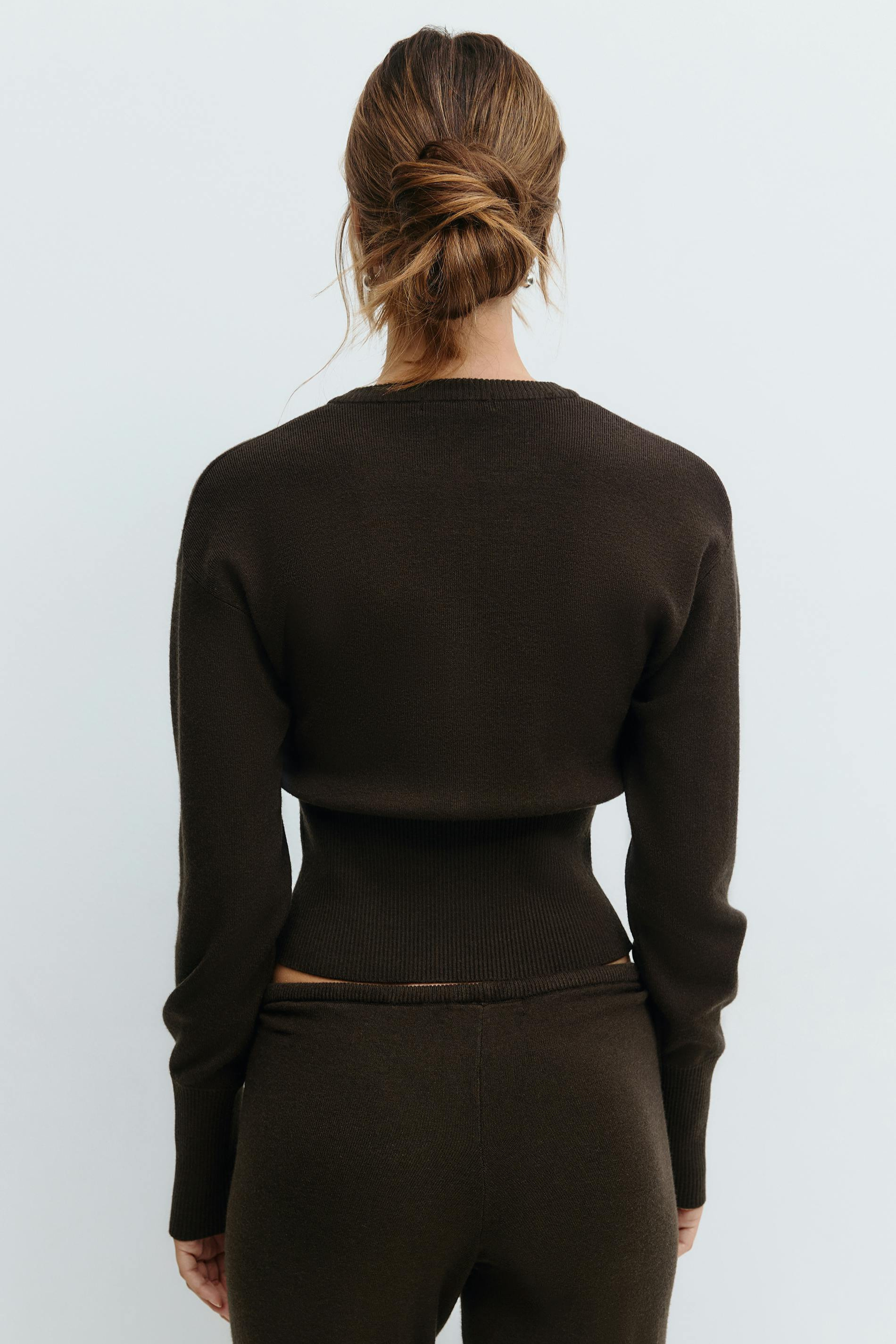 Lavinia – Sculpted Knit Top and High Waist Lounge Pants