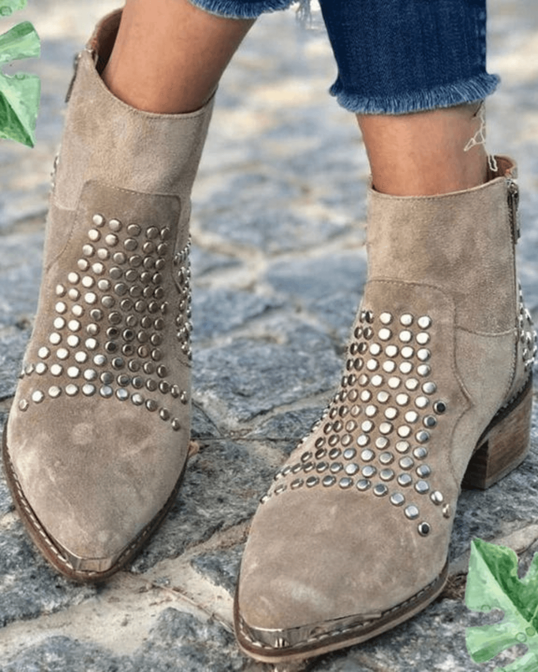 Annabel - Studded Ankle Boots