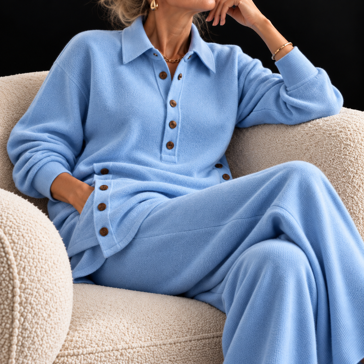 Ximena – Cashmere Knit Lounge Set