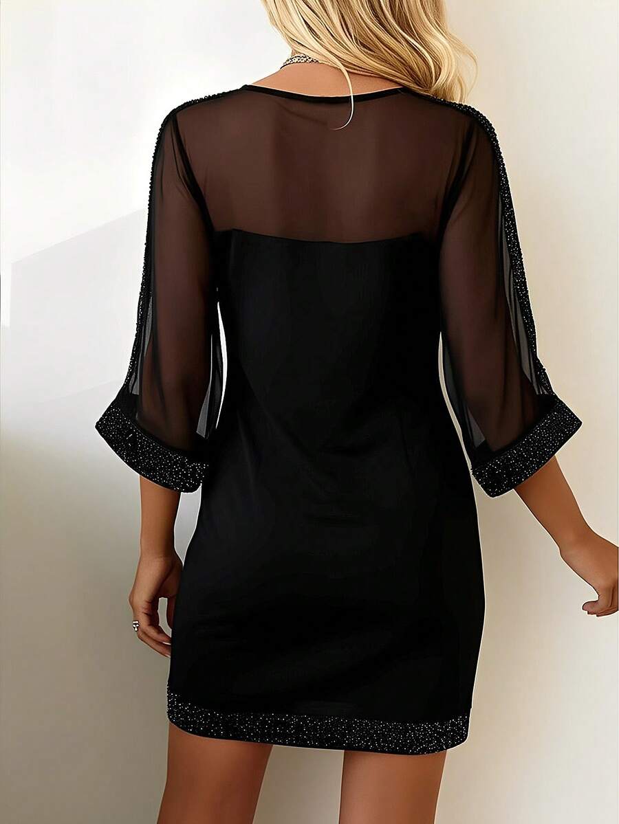 Cassidy - Sparkling Sequin Mesh Dress