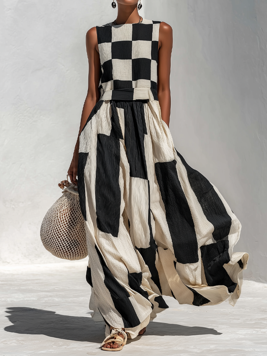 Merrie - Cotton Linen Maxi Dress