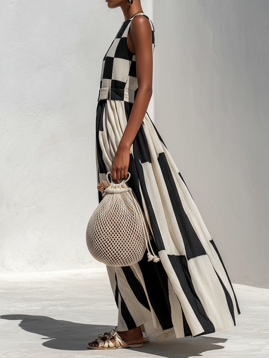 Merrie - Cotton Linen Maxi Dress