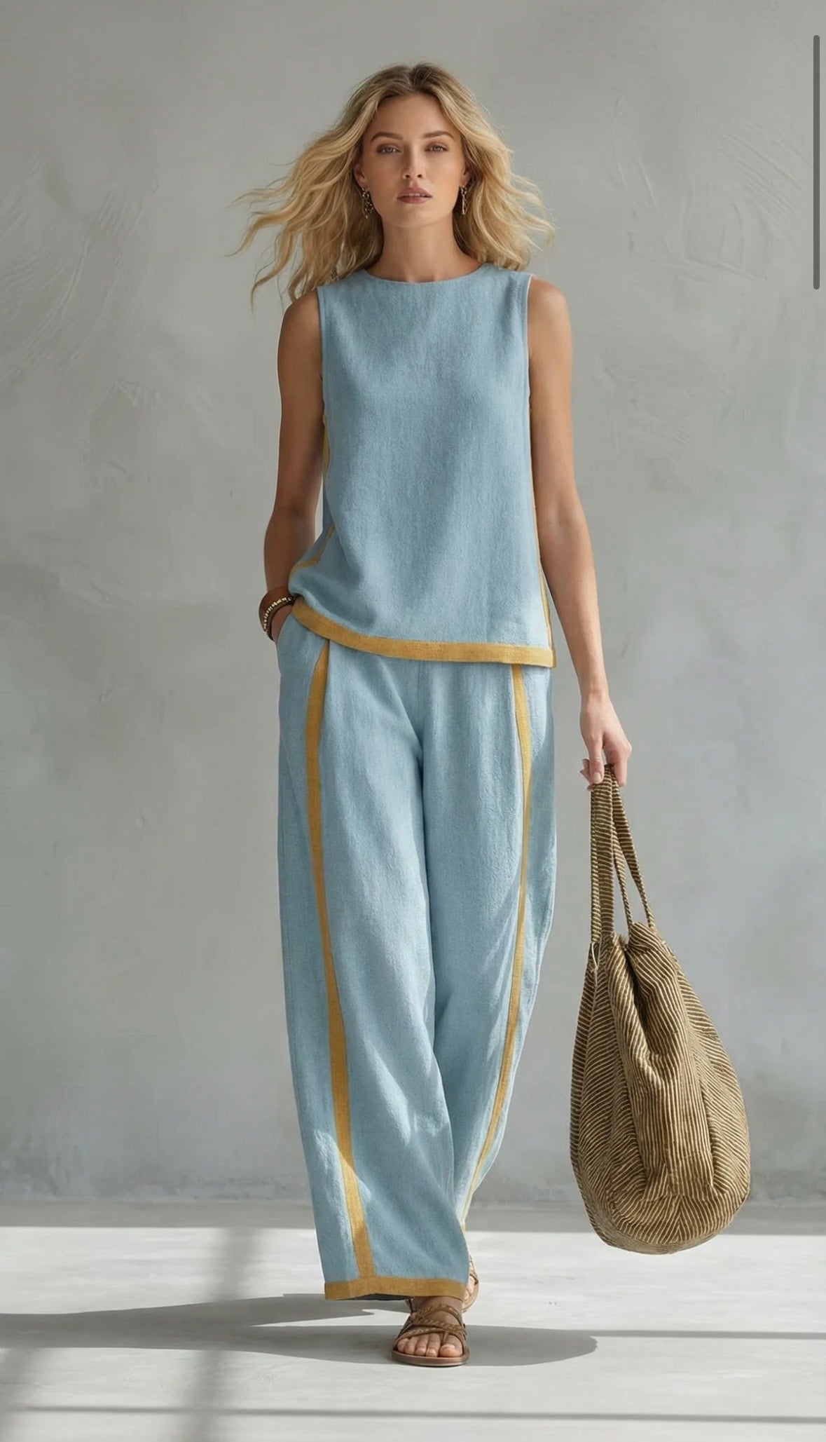 Kesya – Elegant Cotton-Linen Set