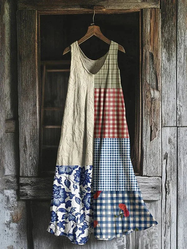 Connie – Dress with Checkered Pattern