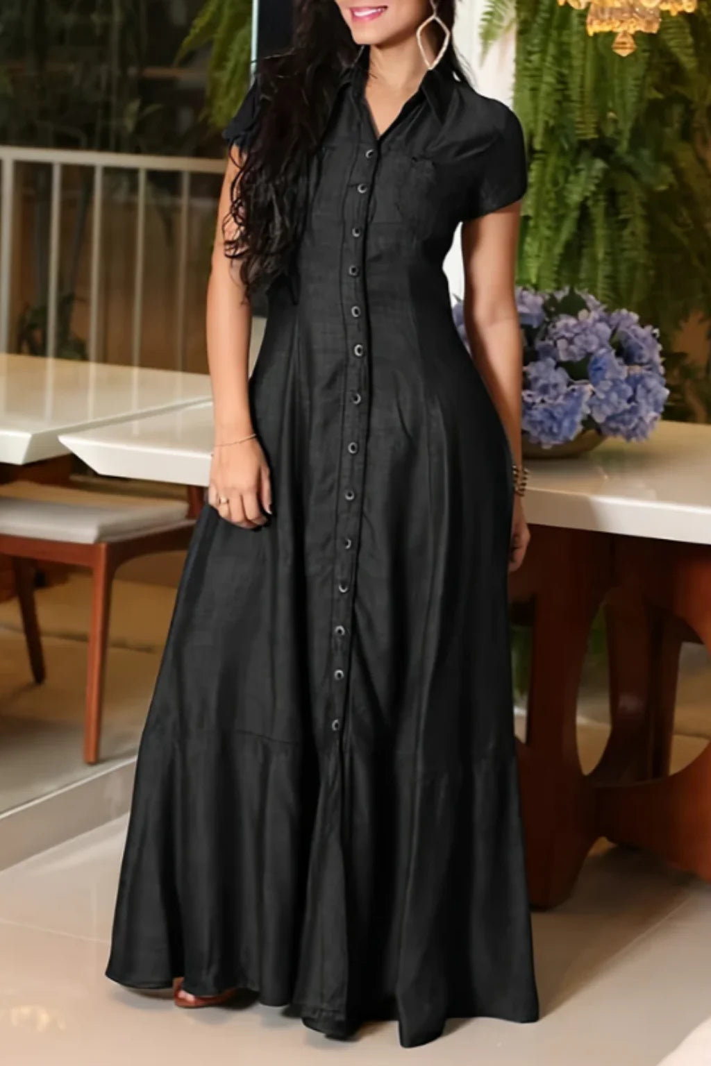 Jera - Long Denim Dress