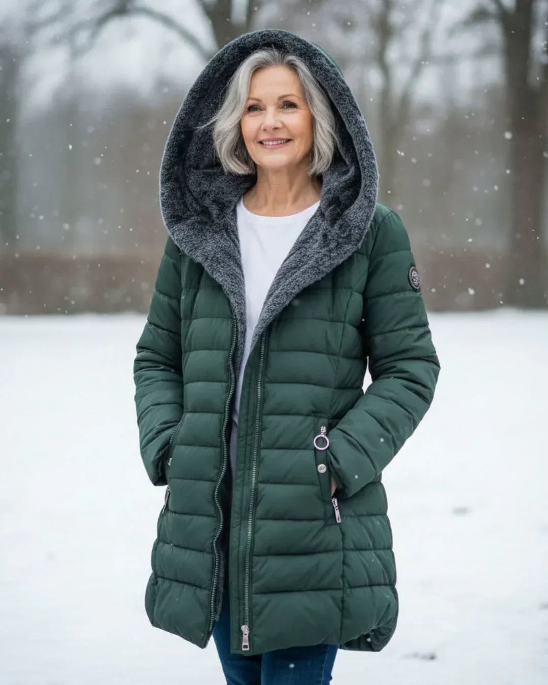 Nicole - Warm Hooded Winter Jacket