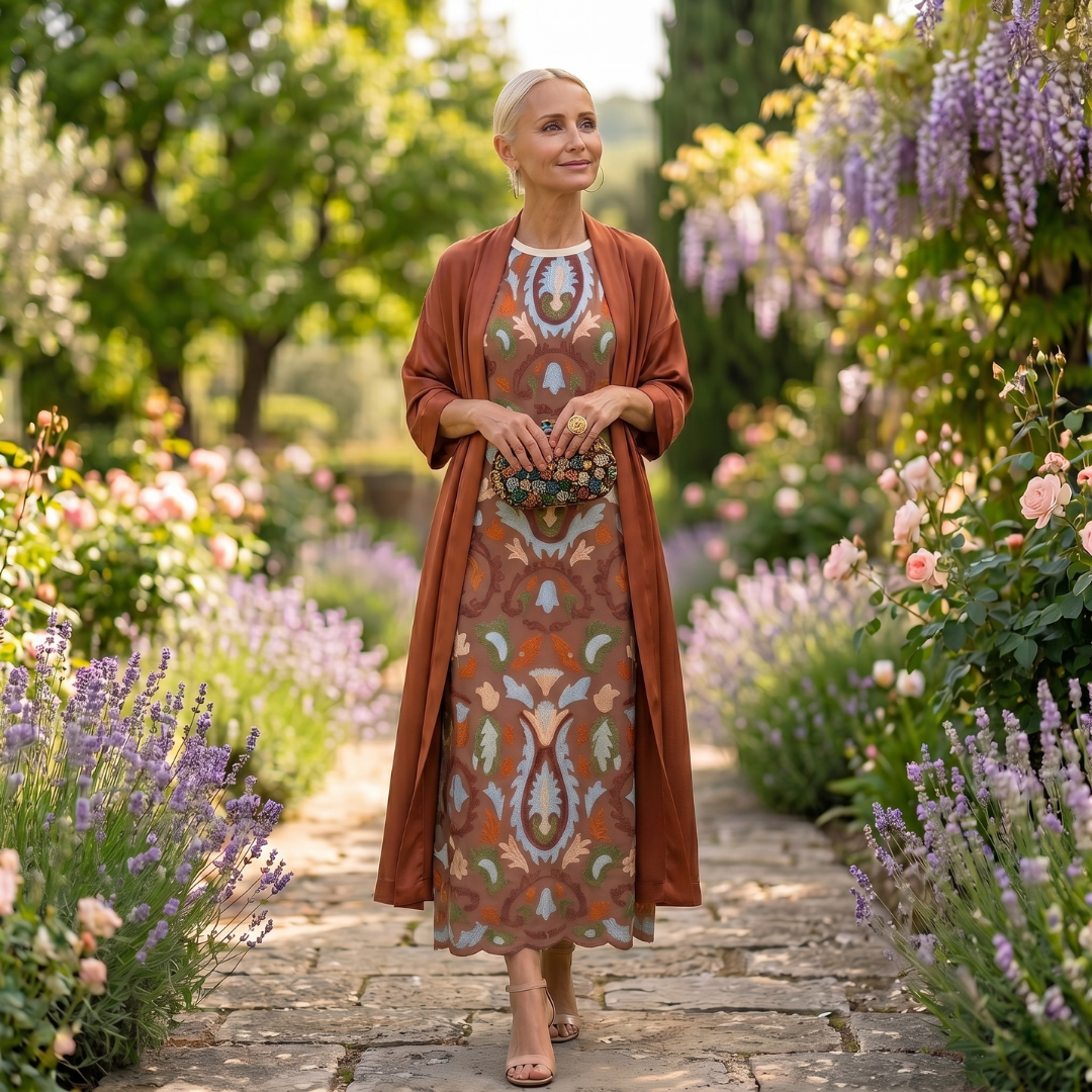 Brielle - Elegant Printed Dress