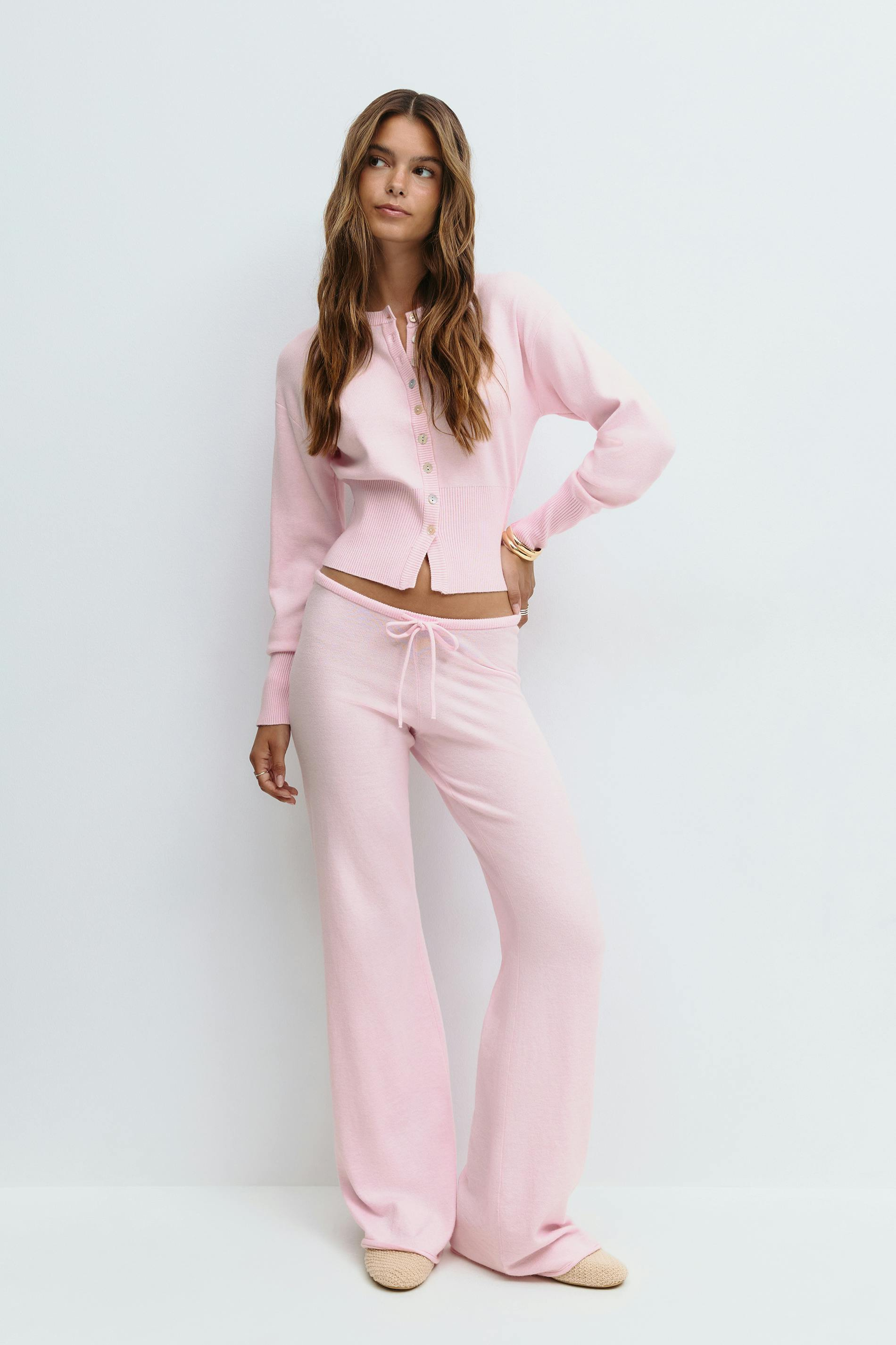 Lavinia – Sculpted Knit Top and High Waist Lounge Pants