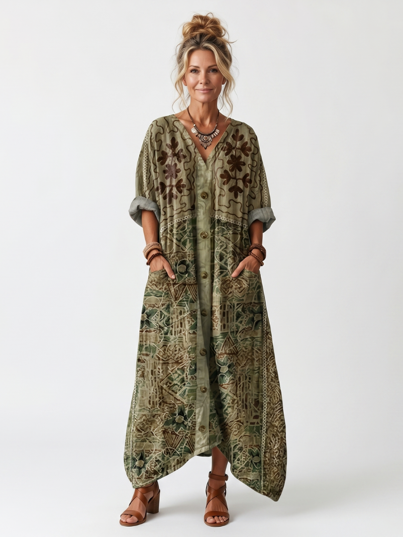 Narmi - Oversized Button Maxi Dress