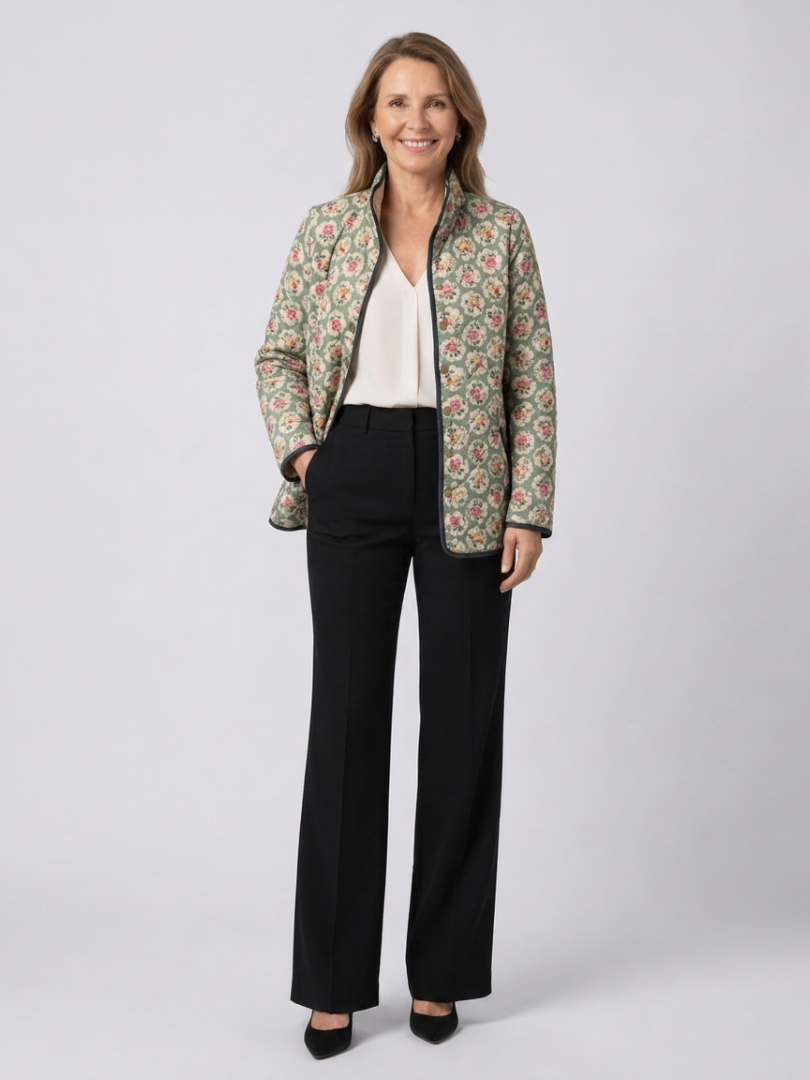 Naya – Quilted Floral Tapestry Jacket
