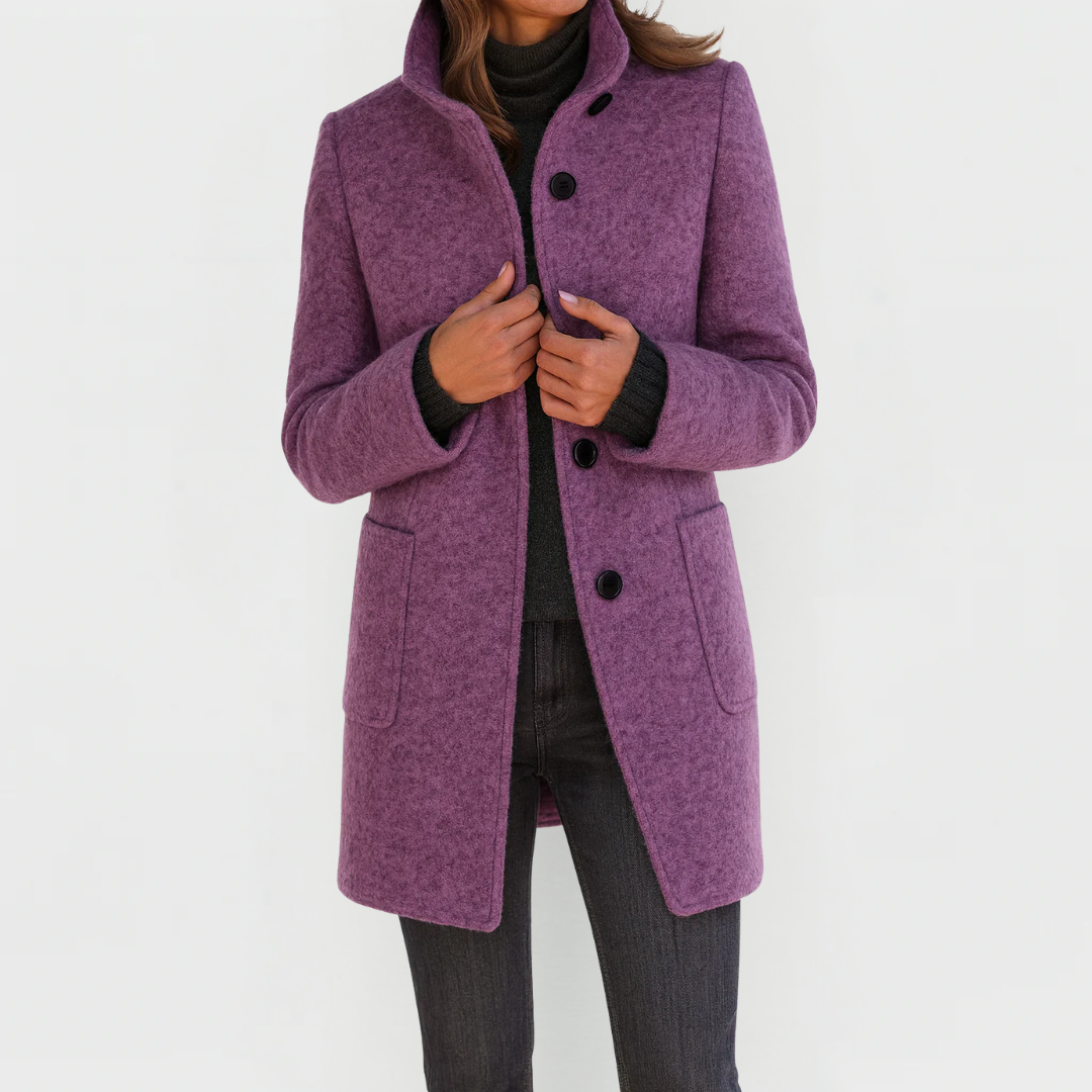 Vanessa - Elegant Midi Wool Coat