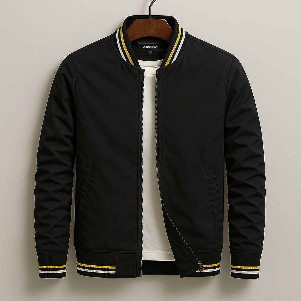 Elliot – Striped Bomber Jacket for Effortless Everyday Style