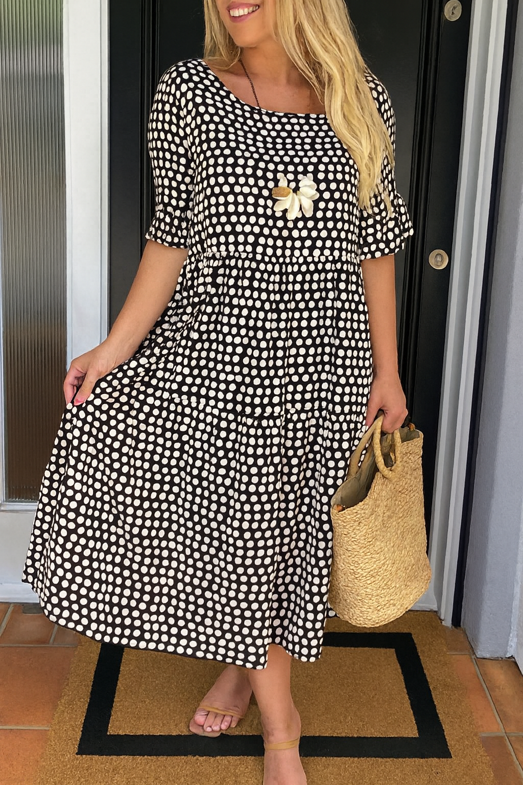 Teresita - Short Sleeve Midi Dress