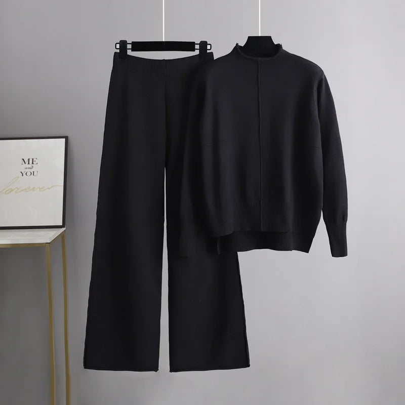 CAROLINE - KNITTED THICK WARM OVERSIZED Sweater Pants SET