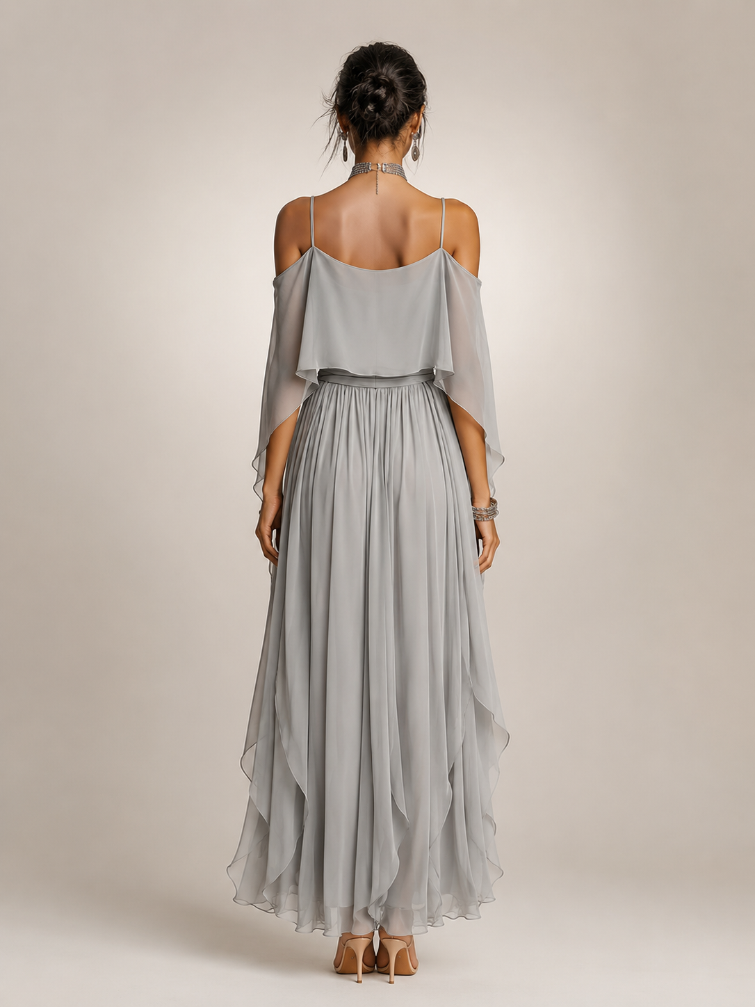 Hermina - Elegant Chiffon Pants Set