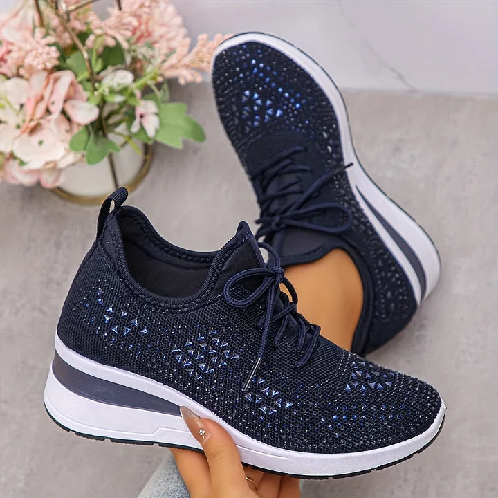 Yara – Lightweight Orthopedic Sneakers with Sparkle Accents